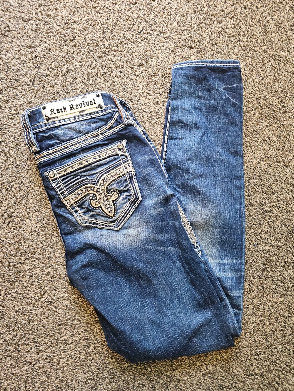 Women's Rock Revival Skinny Jeans sz 27